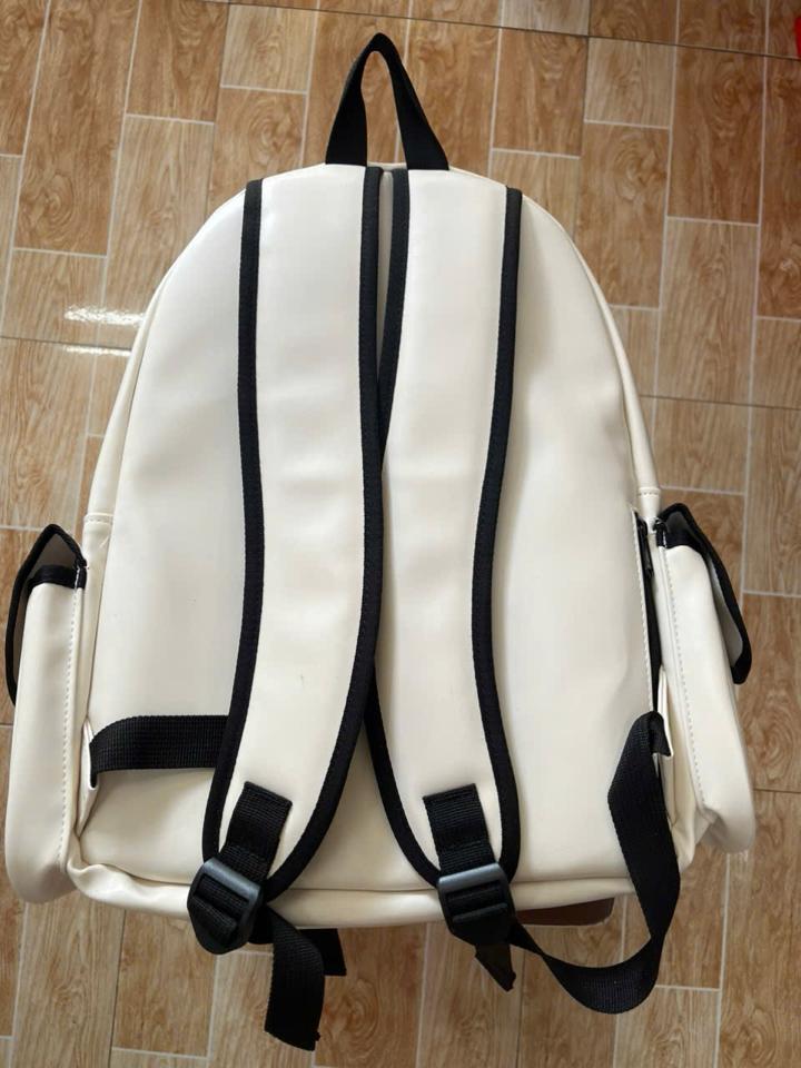 Ba lô da PU trắng-duoc-ban-tai-Shop giày Ốc - Giày Nữ Thời Trang