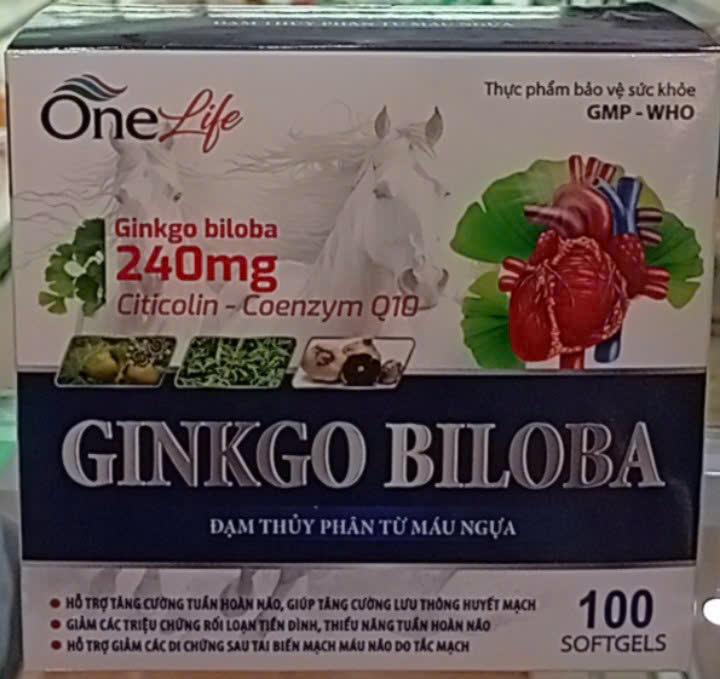 GINKGO BILOBA one life( đạm thuỷ phân từ máu ngựa)-duoc-ban-tai-Nhà thuốc Minh Ngọc Hapulico