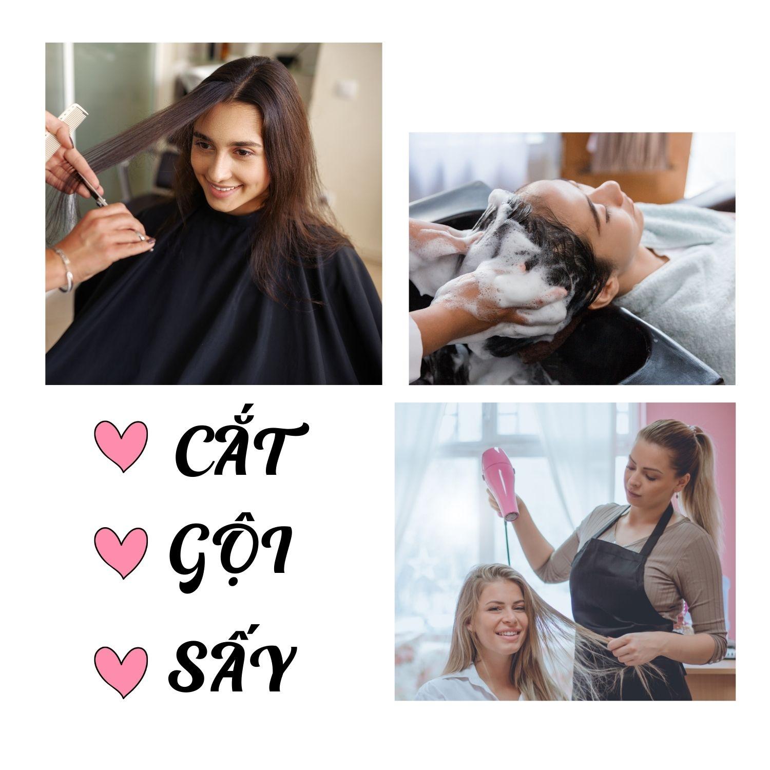 COMBO CẮT SẤY GỘI-duoc-ban-tai-Sally le