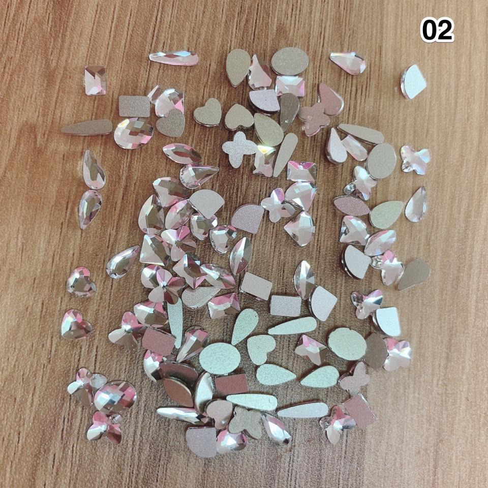 Túi khoảng 100 viên đá khối chân bằng-duoc-ban-tai-Phụ Kiện Nail Kiều Thanh