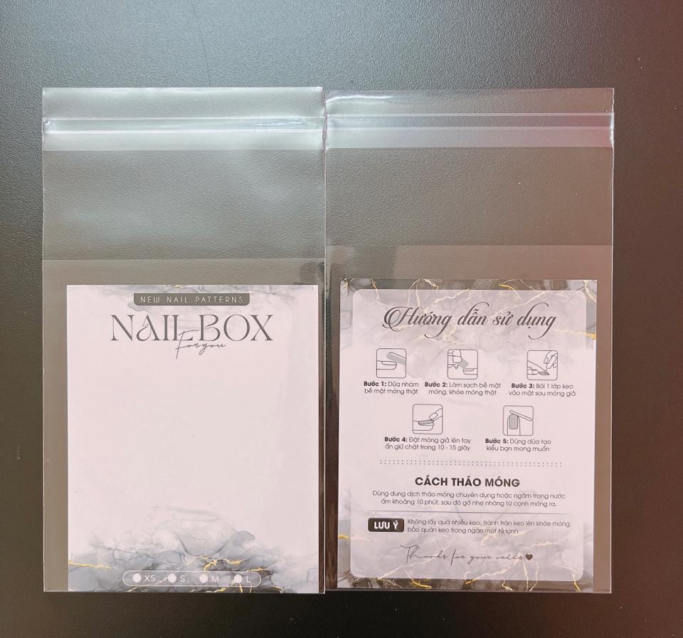 10 bìa nailbox kèm túi đựng -duoc-ban-tai-Phụ Kiện Nail Kiều Thanh