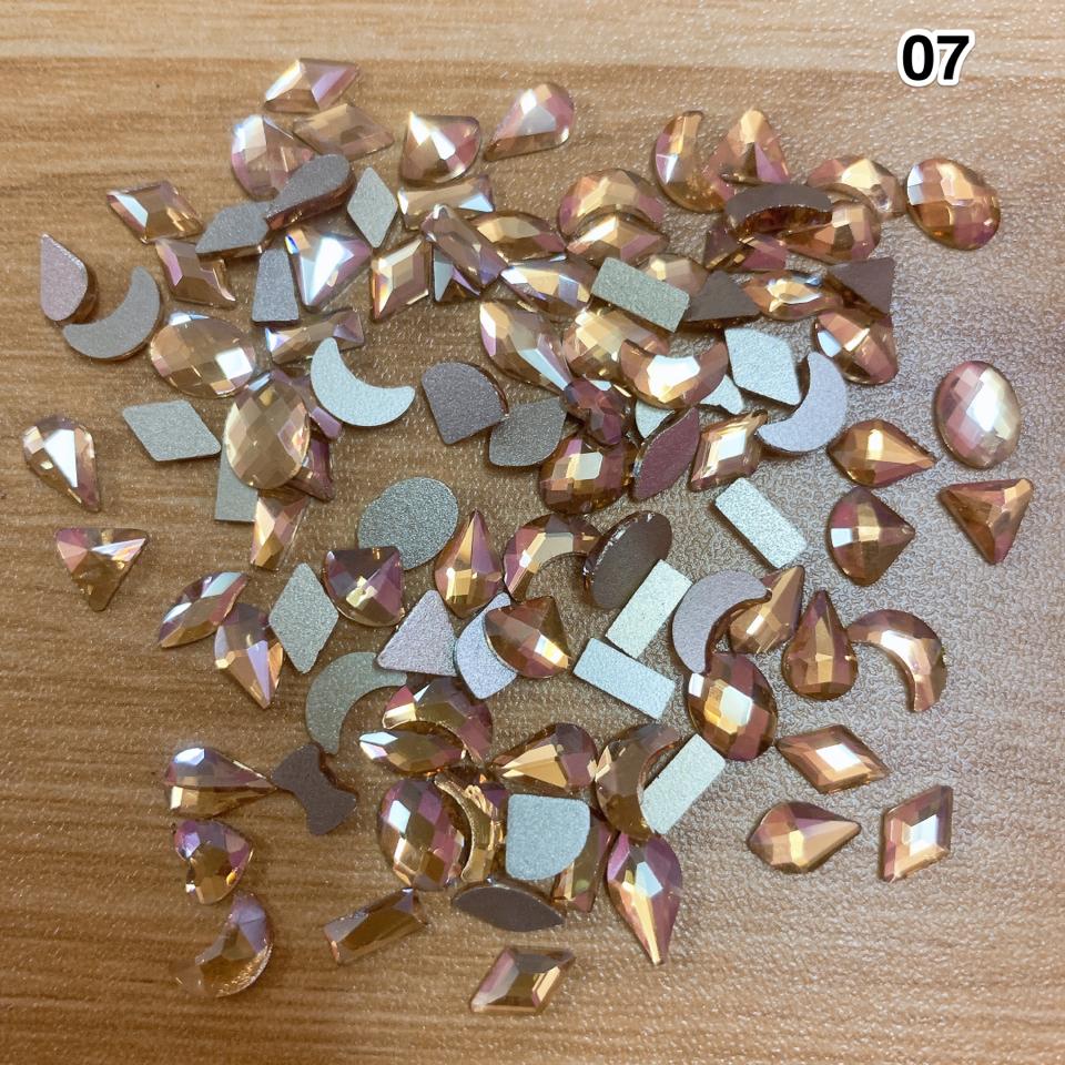 Túi khoảng 100 viên đá khối chân bằng-duoc-ban-tai-Phụ Kiện Nail Kiều Thanh