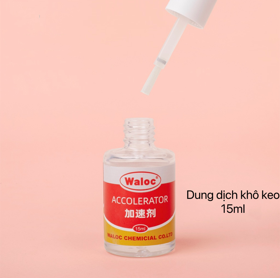 Keo bê tông Waloc (gồm 2 chai) Sản phẩm keo bê tông nail , keo Waloc nail gắn móng-duoc-ban-tai-Phụ Kiện Nail Kiều Thanh