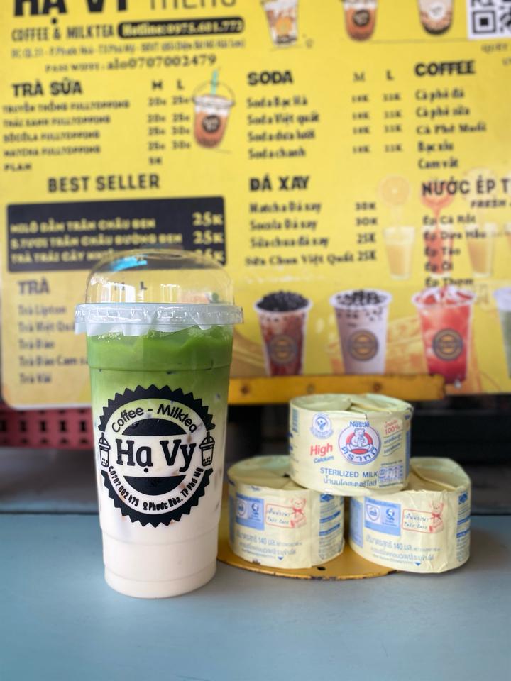 Matcha latte -duoc-ban-tai-Hạ Vy milktea-coffee
