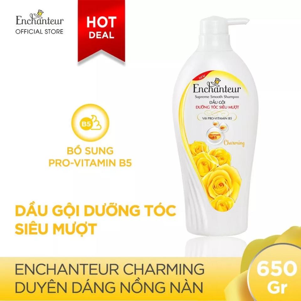 Dầu gội dưỡng tóc siêu mượt Enchanteur Charming 650g-duoc-ban-tai-SHIPNHE.VN - Bán lẻ rẻ hơn sàn
