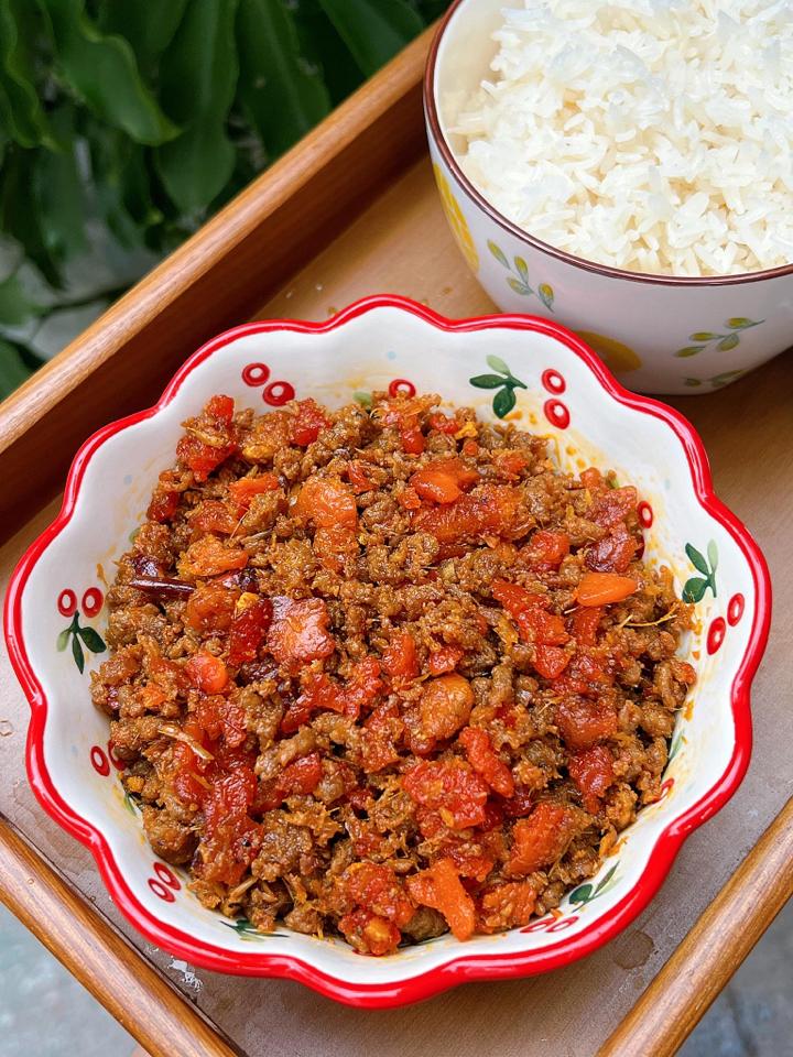 Mắm Tép chưng Gạch Cua-duoc-ban-tai-Bếp Vị Bắc