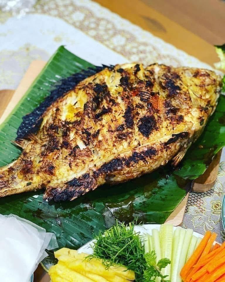 Cá nướng tây bắc-duoc-ban-tai-Bếp Vị Bắc