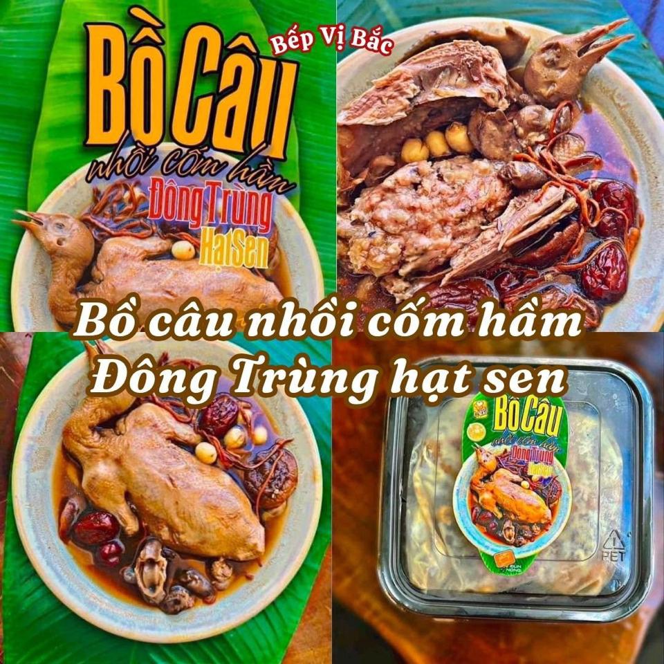 Bồ câu hầm nấm đông trùng-duoc-ban-tai-Bếp Vị Bắc