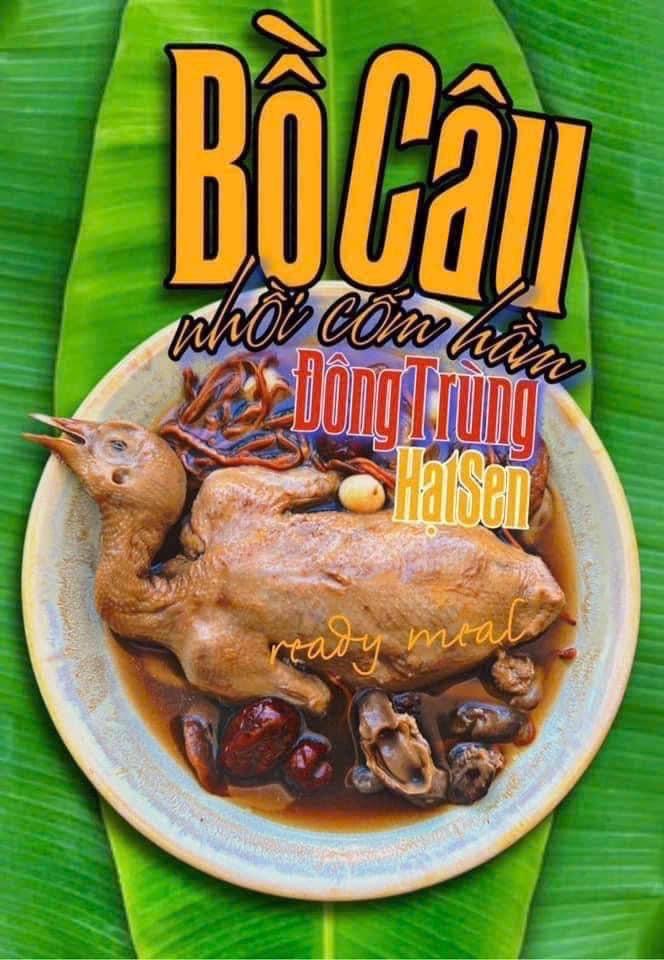 Bồ câu hầm nấm đông trùng-duoc-ban-tai-Bếp Vị Bắc