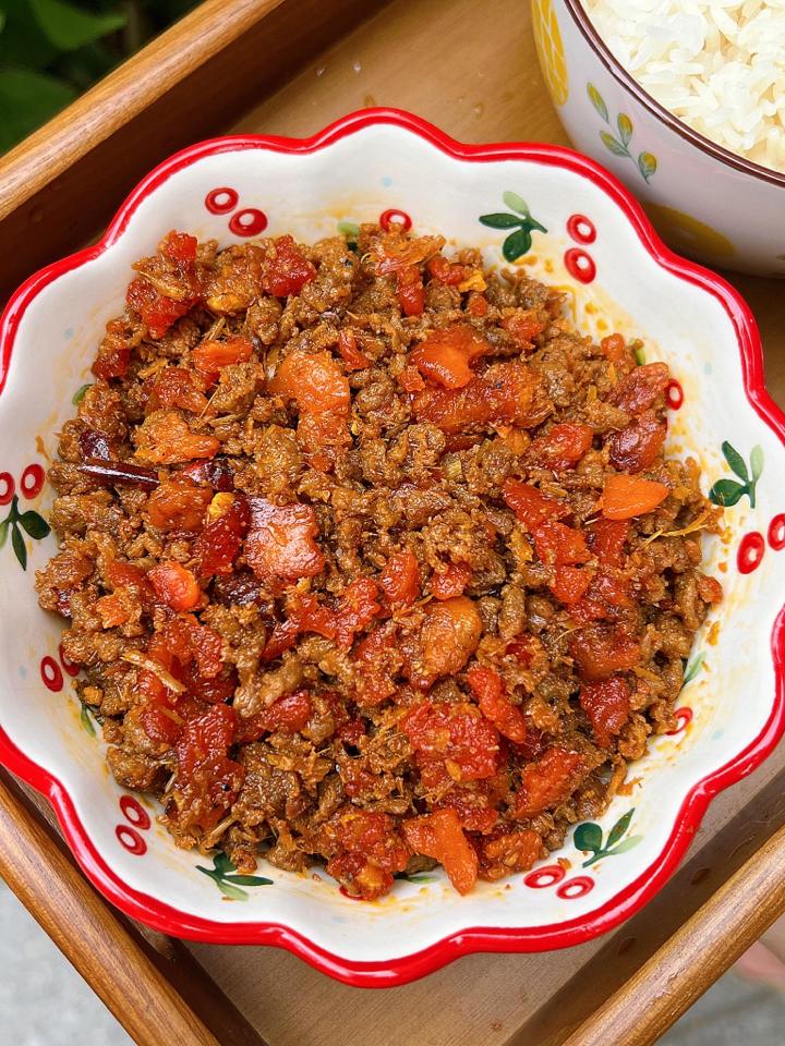 Mắm Tép chưng Gạch Cua-duoc-ban-tai-Bếp Vị Bắc