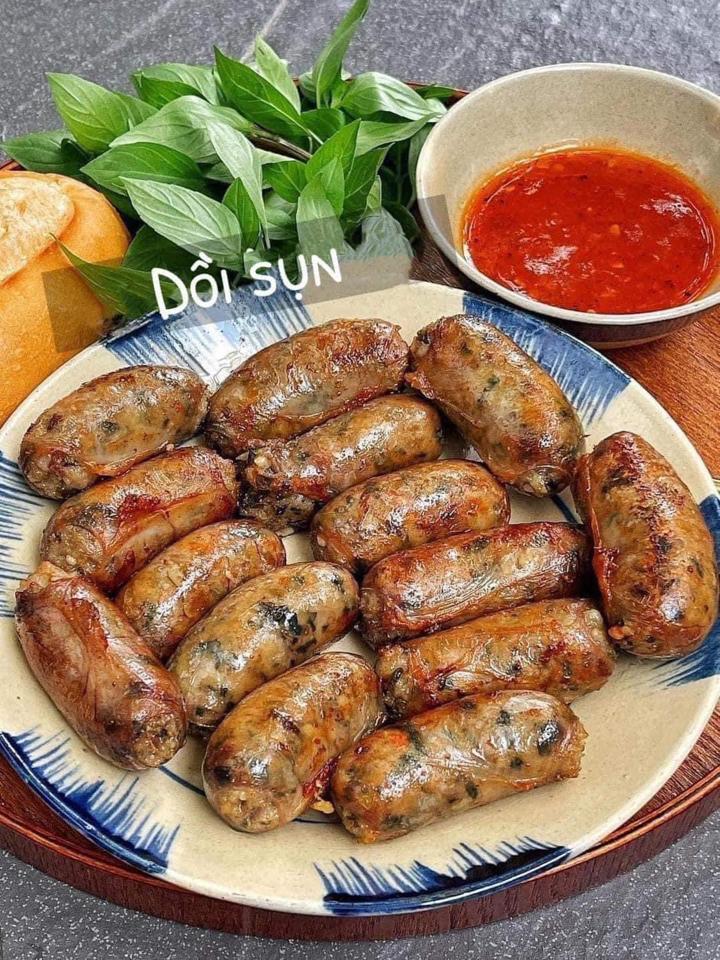 Dồi sụn hoa tiêu-duoc-ban-tai-Bếp Vị Bắc