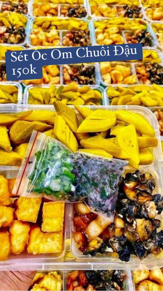 Ốc om Chuối Đậu-duoc-ban-tai-Bếp Vị Bắc