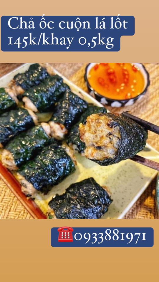 Chả Ốc Cuộn Lá Lốt-duoc-ban-tai-Bếp Vị Bắc