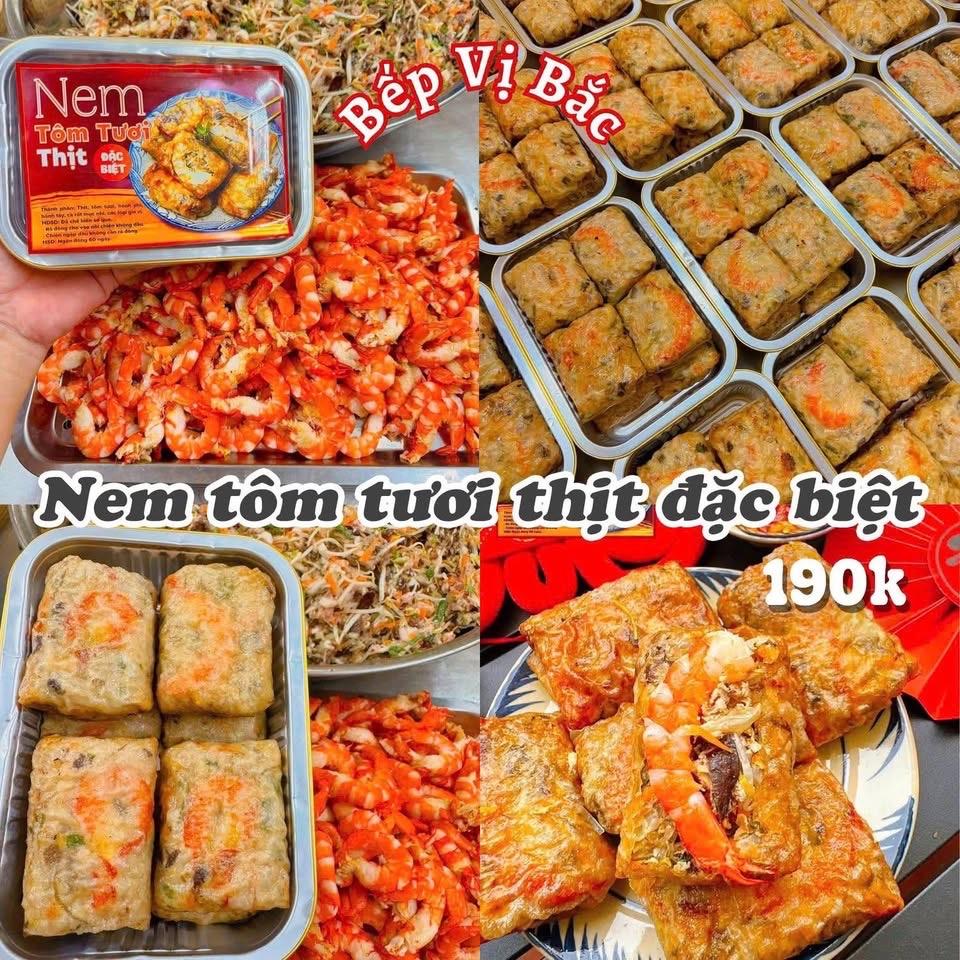 Nem Tôm Tươi Thịt Truyền Thống-duoc-ban-tai-Bếp Vị Bắc