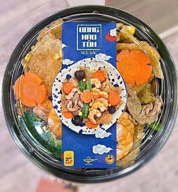 Bóng xào tôm ngũ sắc-duoc-ban-tai-Bếp Vị Bắc