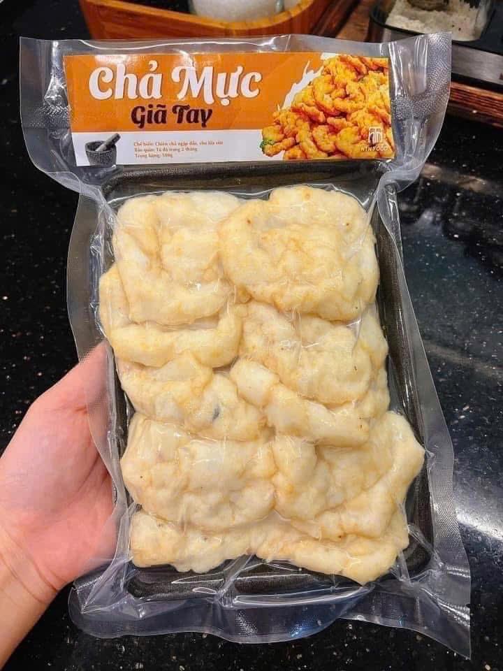 Chả Mực Giã Tay-duoc-ban-tai-Bếp Vị Bắc