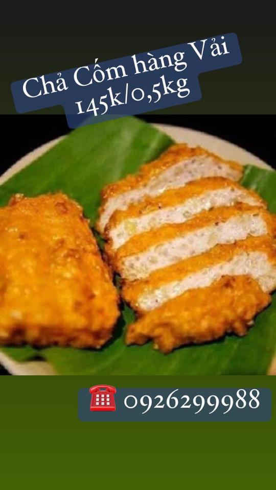 Chả cốm hàng Vải-duoc-ban-tai-Bếp Vị Bắc