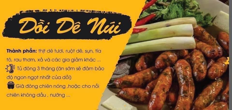 Dồi Dê Núi-duoc-ban-tai-Bếp Vị Bắc