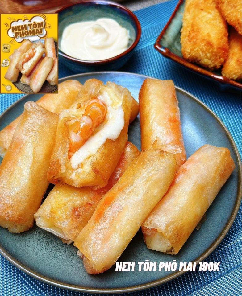 Nem tôm cuộn phô mai -duoc-ban-tai-Bếp Vị Bắc