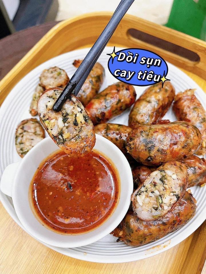 Dồi sụn hoa tiêu-duoc-ban-tai-Bếp Vị Bắc