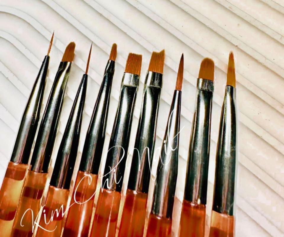 Set cọ 9 cây 10 đầu  cọ -duoc-ban-tai-Phụ kiện nail Kim Chi