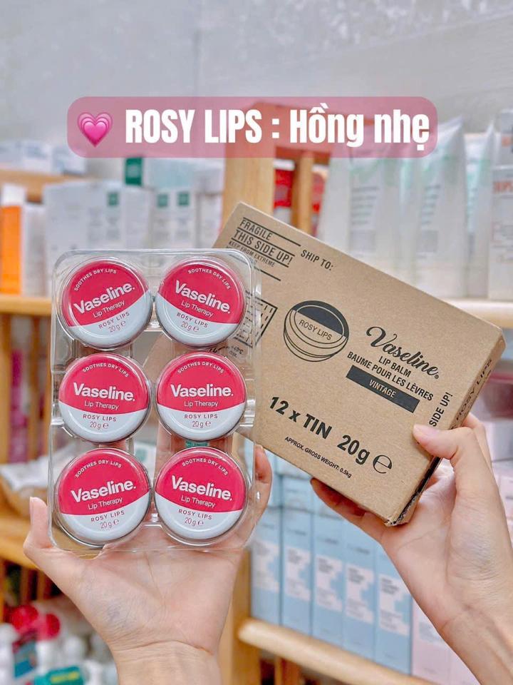 Son dưỡng môi Vaseline Lip Therapy Rosy 20g-duoc-ban-tai-Lục Hồng Vân -Mrakybeauty