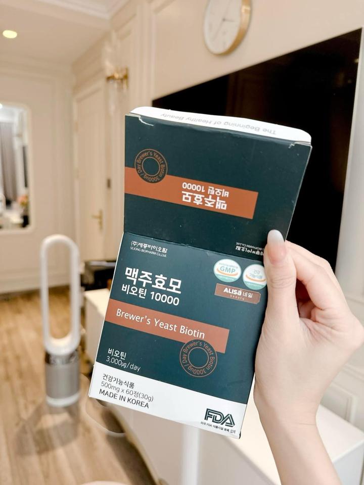 Viên Uống Hỗ Trợ Mọc Tóc Nhanh Chóng Sejong Biopharm 10000mcg - Hộp 60 viên-duoc-ban-tai-Lục Hồng Vân -Mrakybeauty