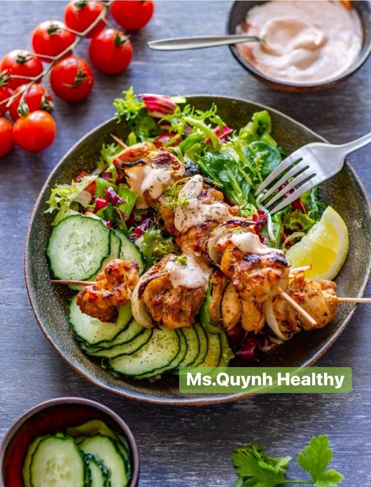 Salad Thăn Heo Xiên Que-duoc-ban-tai-Ms.Quynh Healthy Food