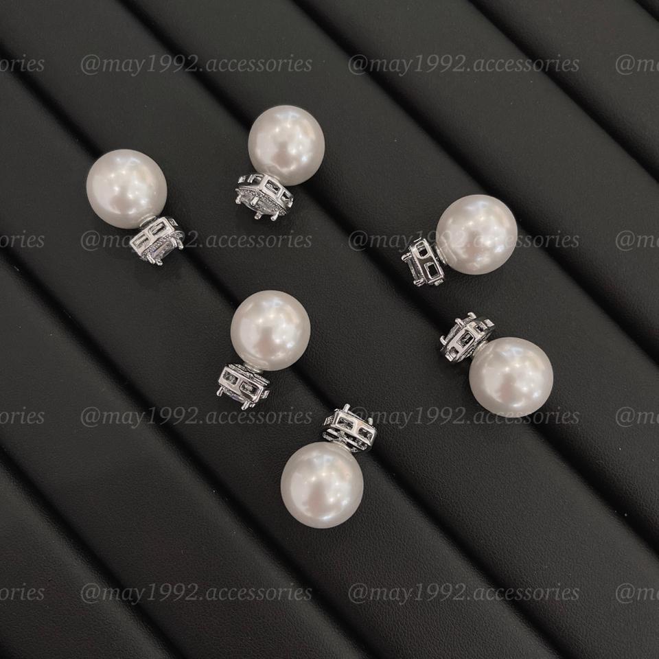 0012 Bông tai bạc ngọc mix đá-duoc-ban-tai-Phụ Kiện MÂY 1992 ACCESSORIES