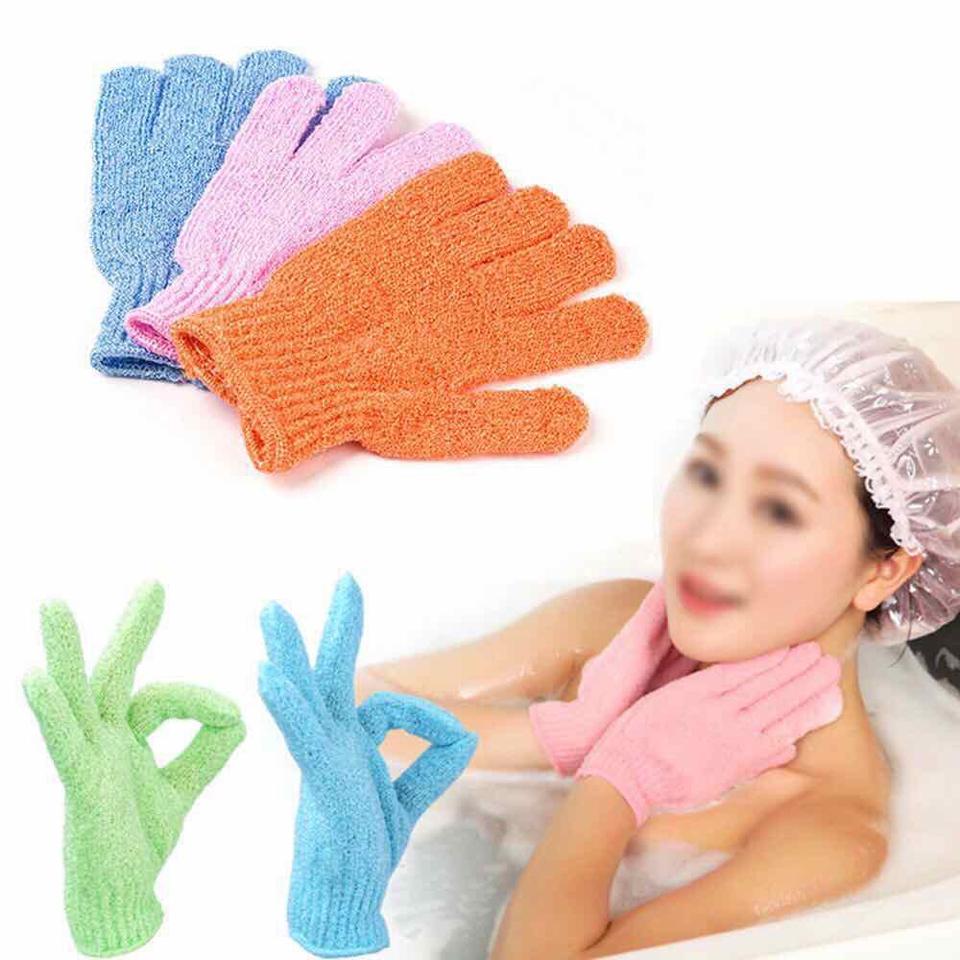 Găng tay tắm tẩy da chết - Găng tay tẩy tế bào chết cho cơ thể bằng vải nylon-duoc-ban-tai-GenZstore