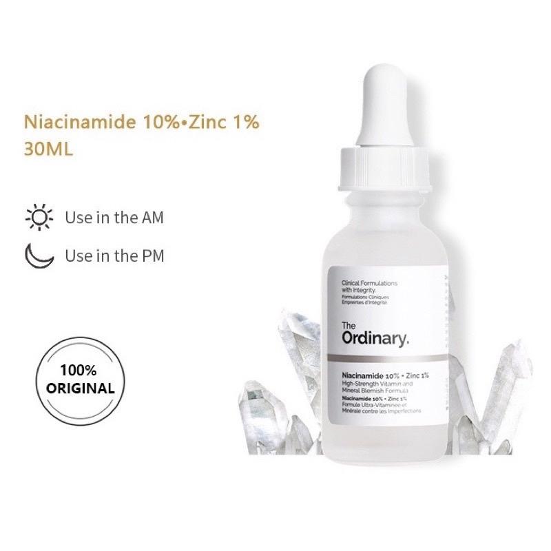 Serum The Ordinary Niacinamide 10% + Zinc 1% giảm mụn giảm thâm, se khít lỗ chân lông-duoc-ban-tai-GenZstore