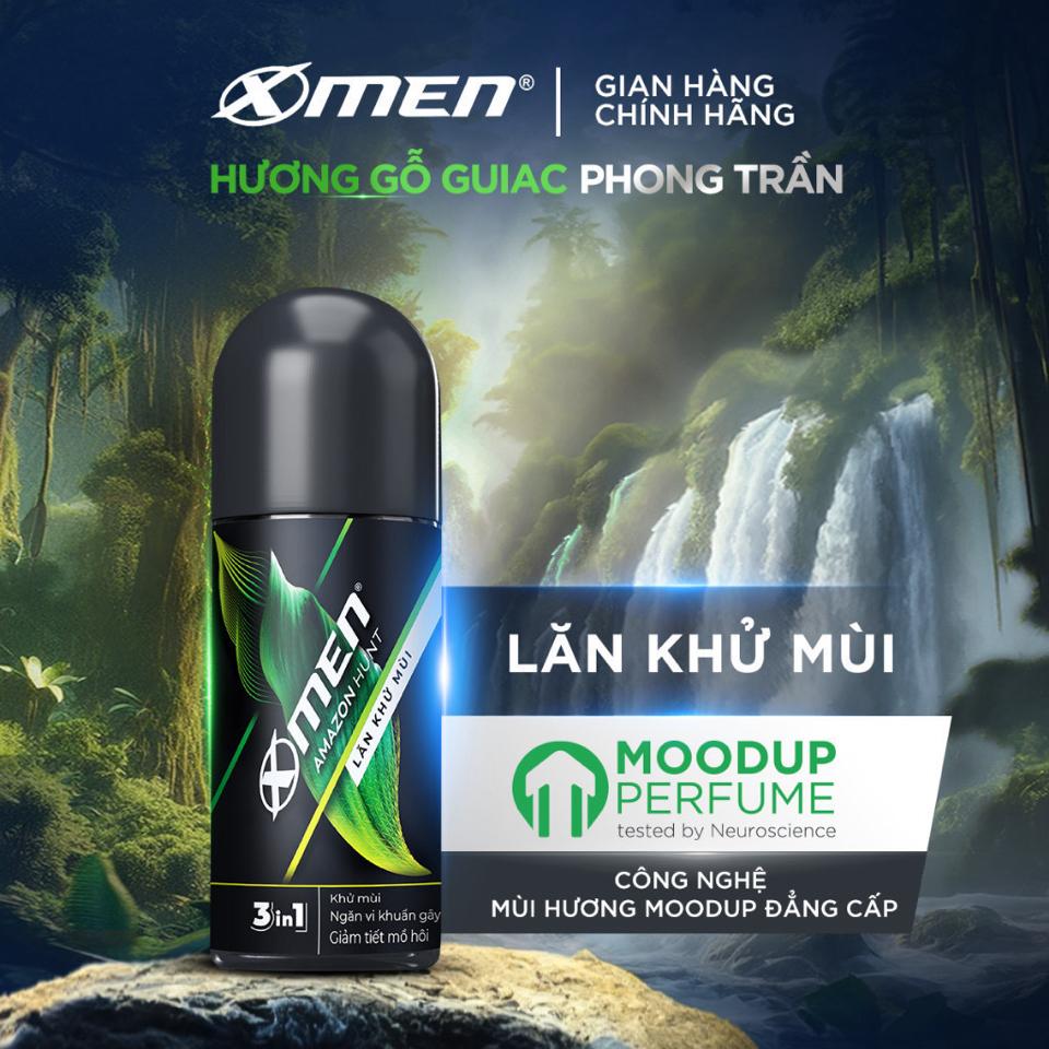 Lăn Khử Mùi XMen Amazon Hunt 50ml - Công nghệ mùi hương mới-duoc-ban-tai-GenZstore