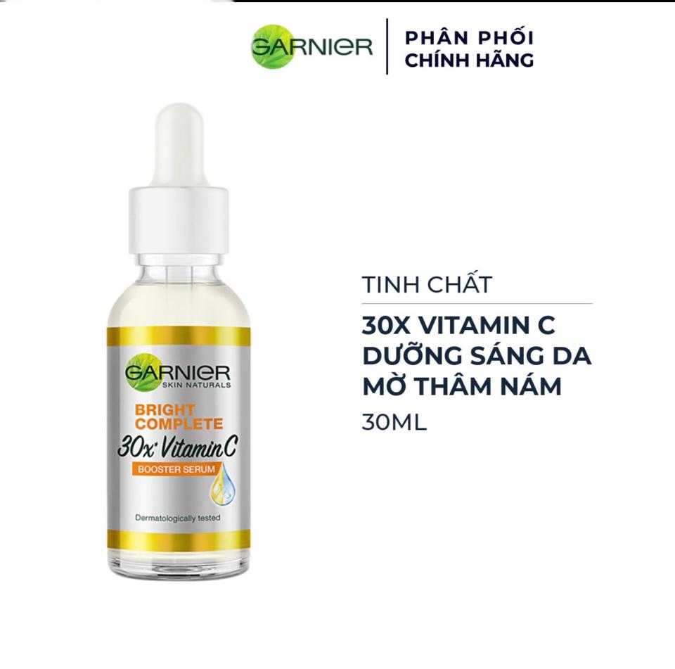 Dưỡng chất ban ngày làm sáng da [Vitamin C + Niacinamide] Garnier Bright Comple Booster Serum 30ml-duoc-ban-tai-GenZstore