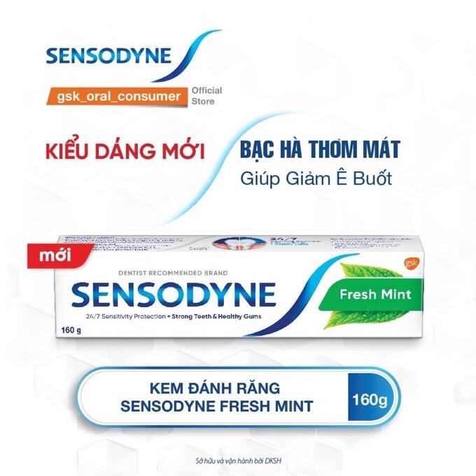 Kem Đánh Răng Sensodyne Fresh Mint Bạc Hà The Mát 160g-duoc-ban-tai-GenZstore