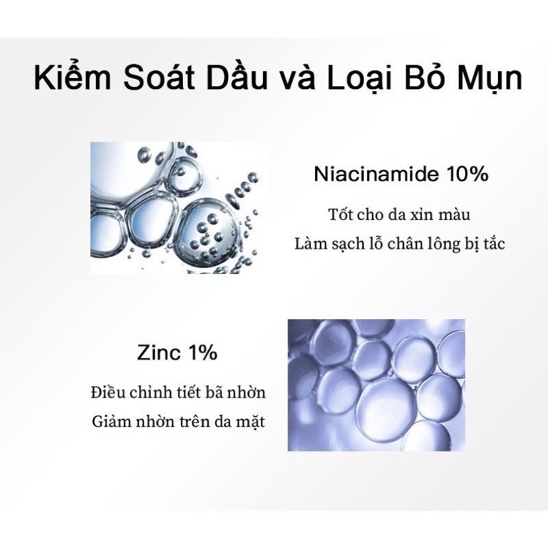 Serum The Ordinary Niacinamide 10% + Zinc 1% giảm mụn giảm thâm, se khít lỗ chân lông-duoc-ban-tai-GenZstore