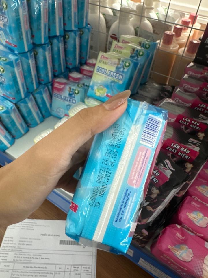 (Mặt bông- Hương chanh bạc hà) Băng vệ sinh Diana SenSi Cool Fresh siêu mỏng cánh gói 8 miếng-duoc-ban-tai-GenZstore
