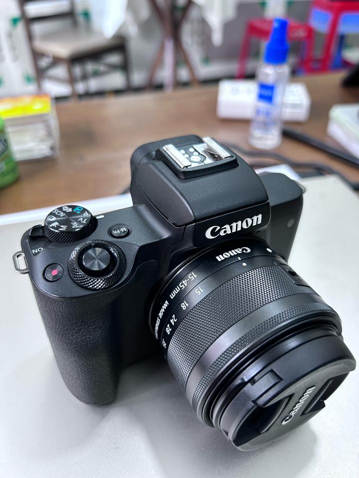 MÁY ẢNH CANON EOS M50 MARK II (BLACK) + KIT 15-45MM F/3.5-6.3 IS STM.-duoc-ban-tai-Máy Ảnh Shop