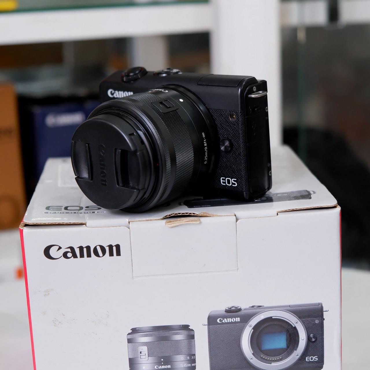 Canon EOS M200 kit 15-45mm stm | Máy Ảnh Mirroless | Fullbox mới 98%-duoc-ban-tai-Máy Ảnh Shop