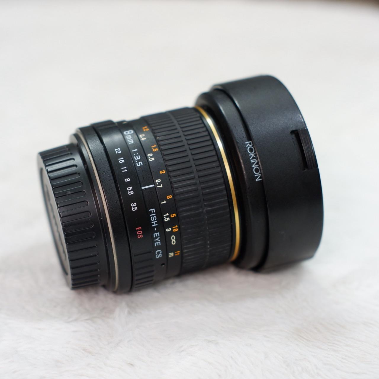 ROKINON 8mm F3.5 Fisheye FOR CANON , 95%-duoc-ban-tai-Máy Ảnh Shop