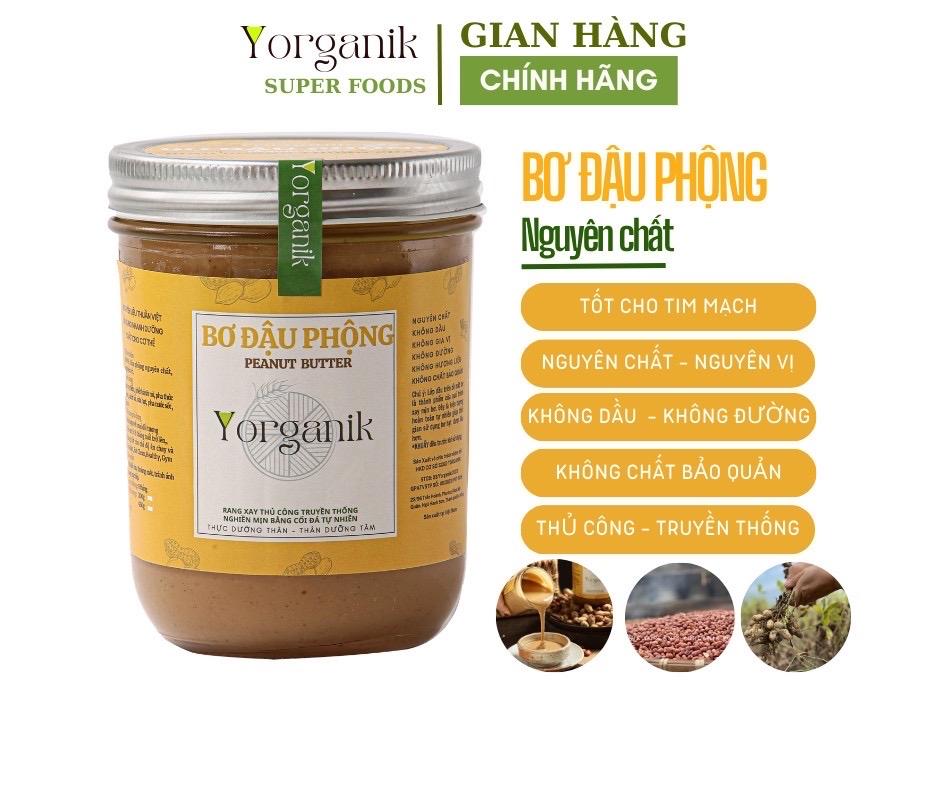 Bơ đậu phộng không đường yorganik -duoc-ban-tai-Thực Phẩm Yorganik