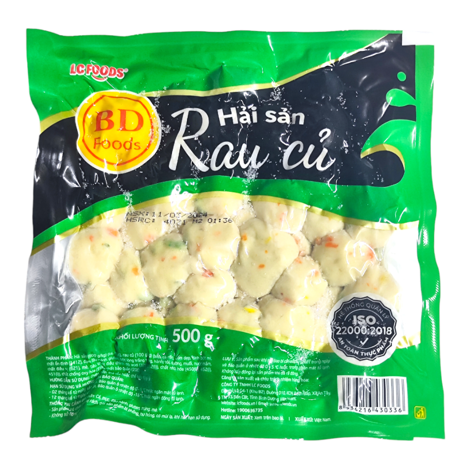 Hải Sản Rau Củ BD gói 500g 80 viên-duoc-ban-tai-TL Foods