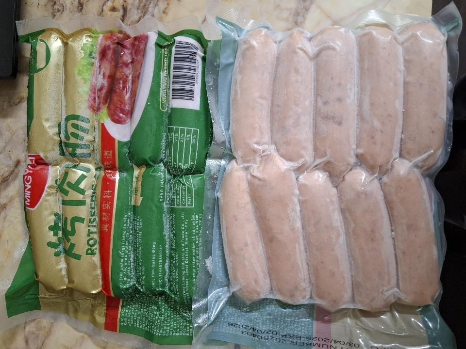Lạp xưởng xanh Xúc Xích Nguyên Vị Minhyou gói 600g 10 cái-duoc-ban-tai-TL Foods