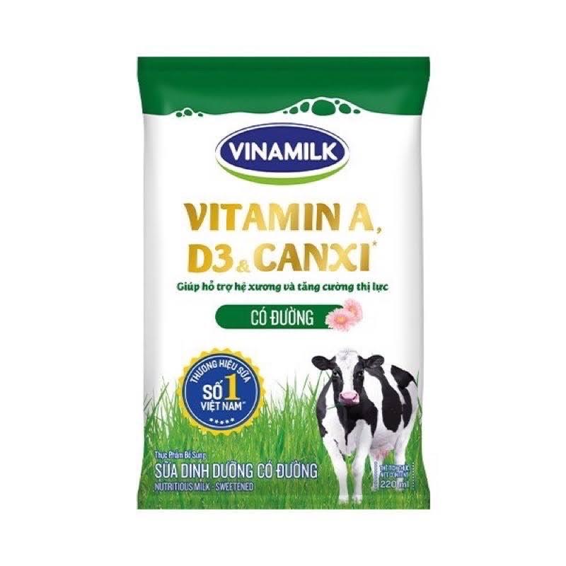 Sữa tươi bịch vinamilk có đường (320k/thùng)-duoc-ban-tai-Tạp hóa Mãng Phượng