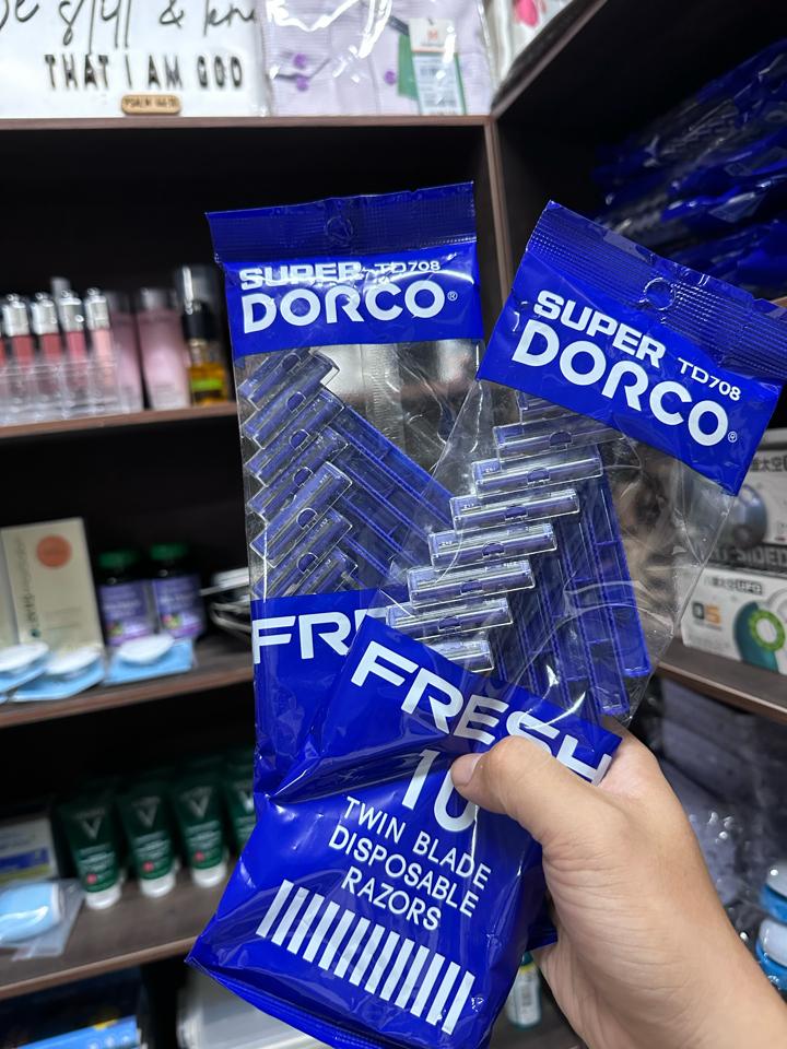 Combo 2 set dao cạo râu Super Dorco (20 cái)-duoc-ban-tai-Bách Hoá Cơ Đốc