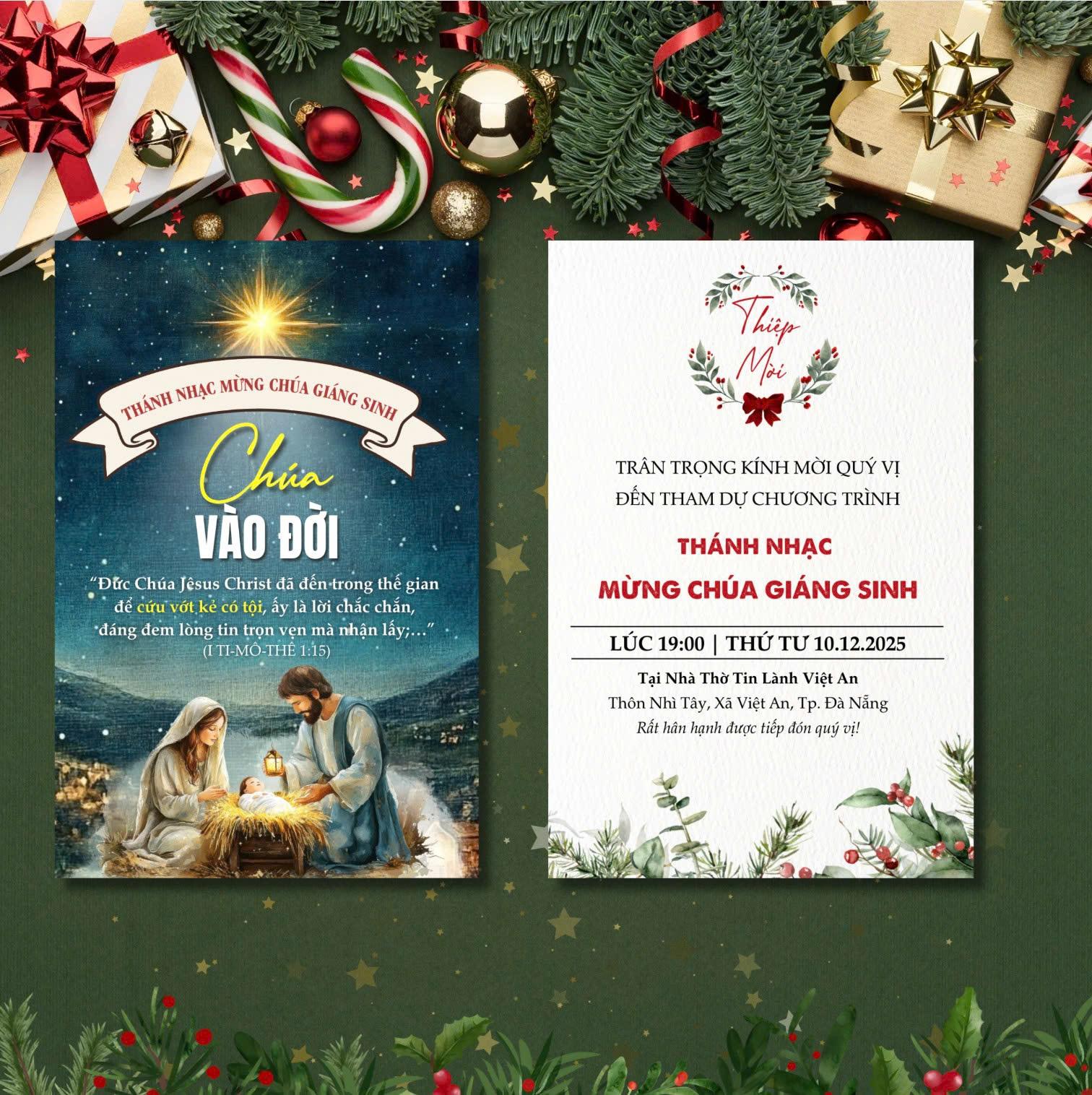 Thiệp mời Truyền giảng Giáng sinh 2025 - Mẫu 03-duoc-ban-tai-In Cơ Đốc
