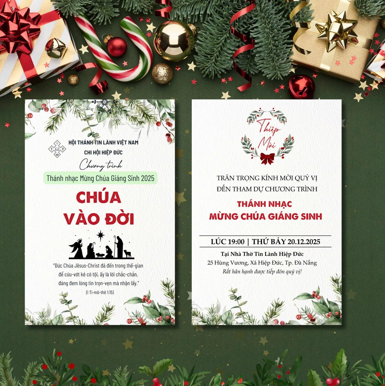 Thiệp Mời Truyền Giảng Giáng sinh 2025 - Mẫu 01-duoc-ban-tai-In Cơ Đốc