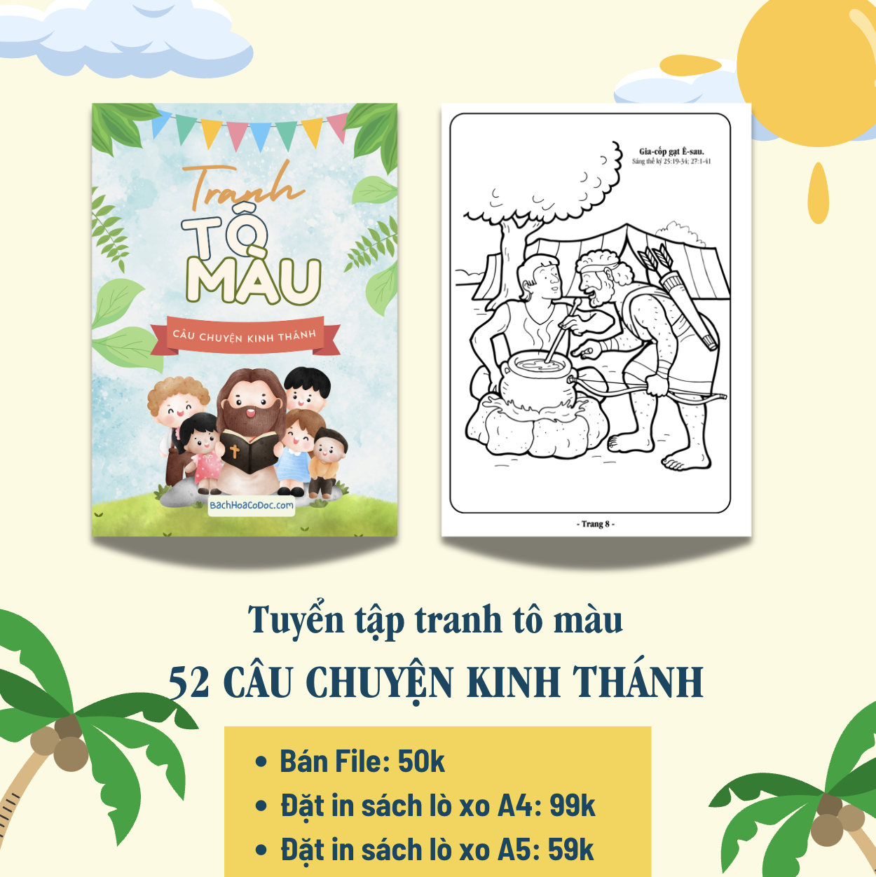 Sách Tô Màu câu chuyện Kinh Thánh-duoc-ban-tai-In Cơ Đốc