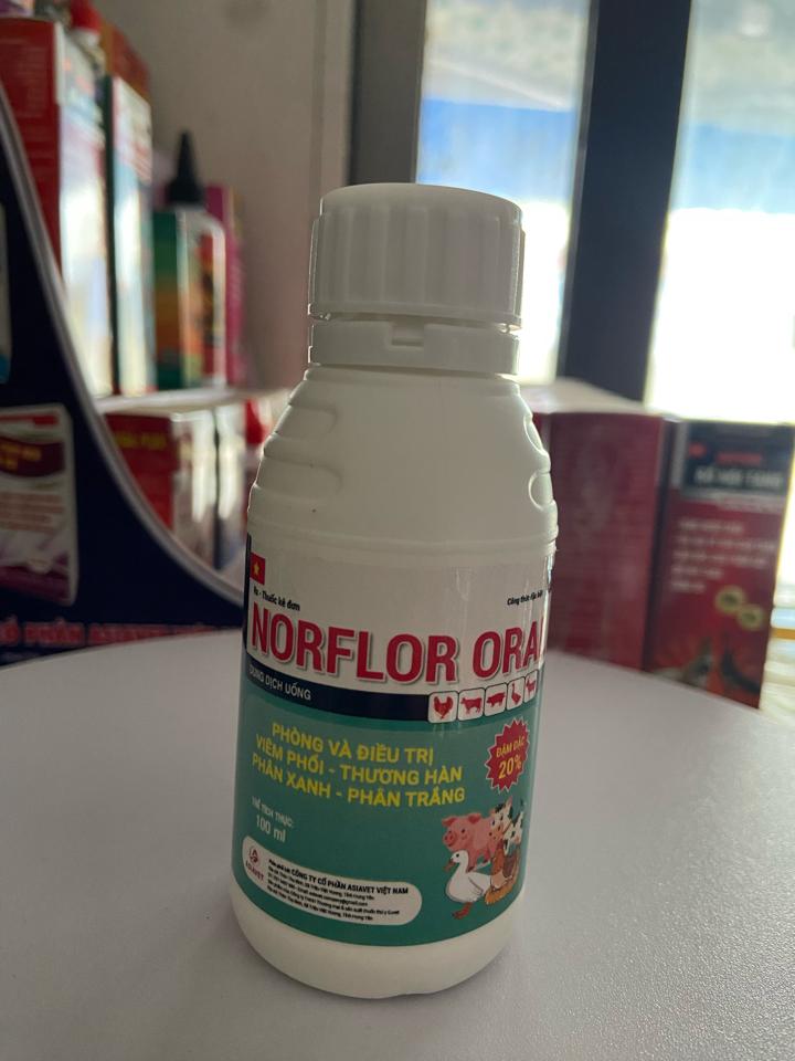 Norflo oral 100ml-duoc-ban-tai-Thuốc Thú Y Vân Lan
