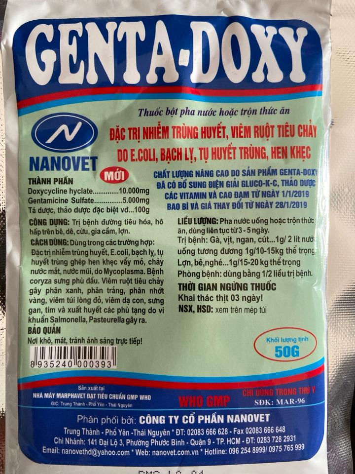 Genta doxy 50g - Nanovet-duoc-ban-tai-Thuốc Thú Y Vân Lan