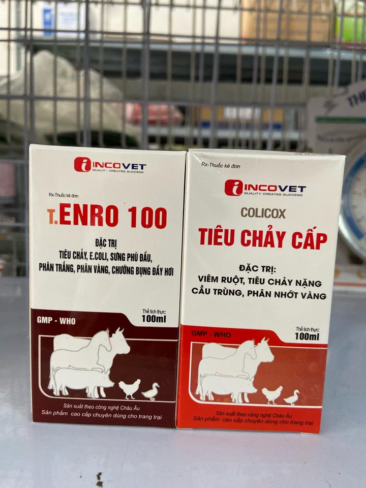 Cặp đôi trị tiêu chảy 100ml/chai Incovet-duoc-ban-tai-Thuốc Thú Y Vân Lan